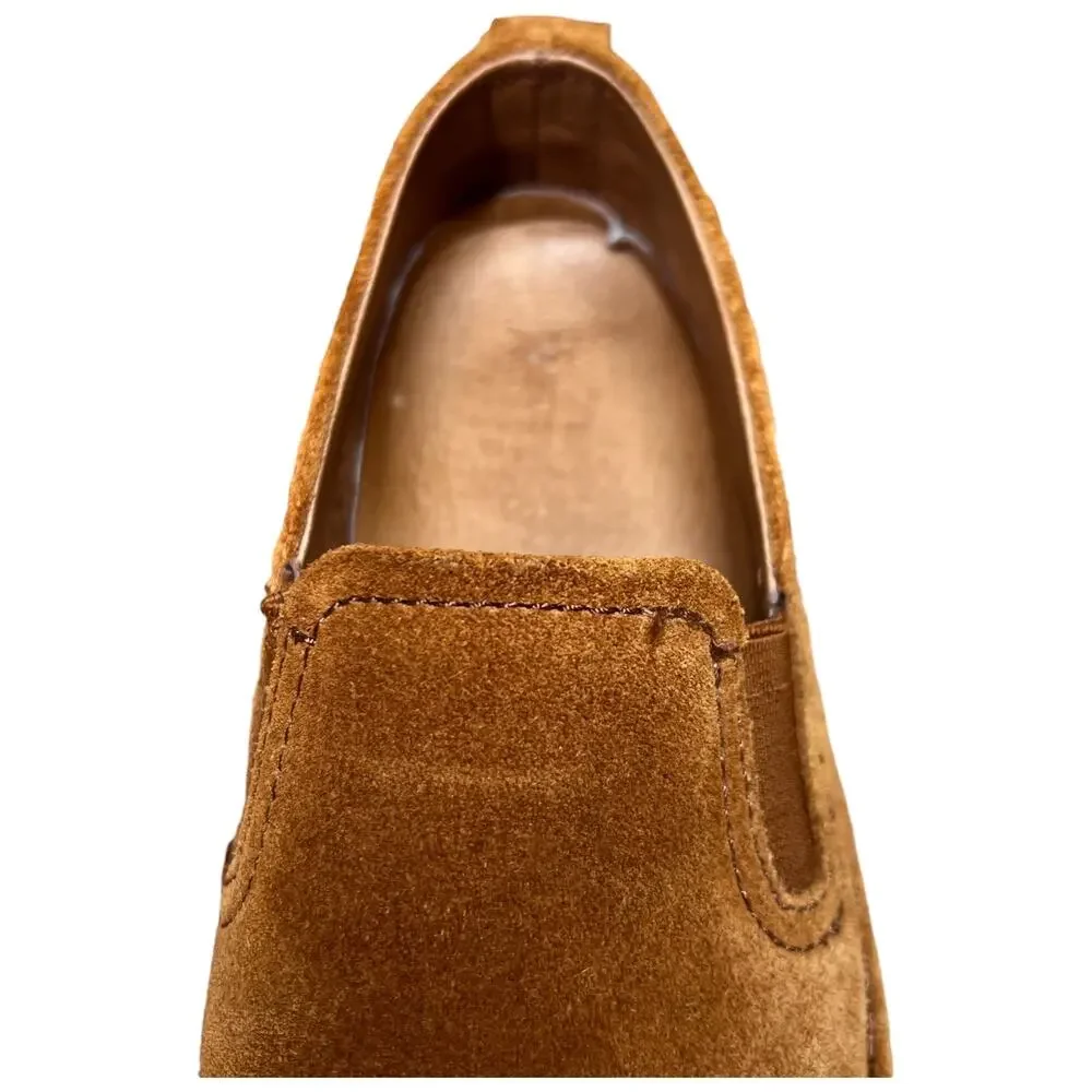 FRYE Ivy Women’s Size 6 Casual Sneaker Cognac Suede Leather Slip On Comfort